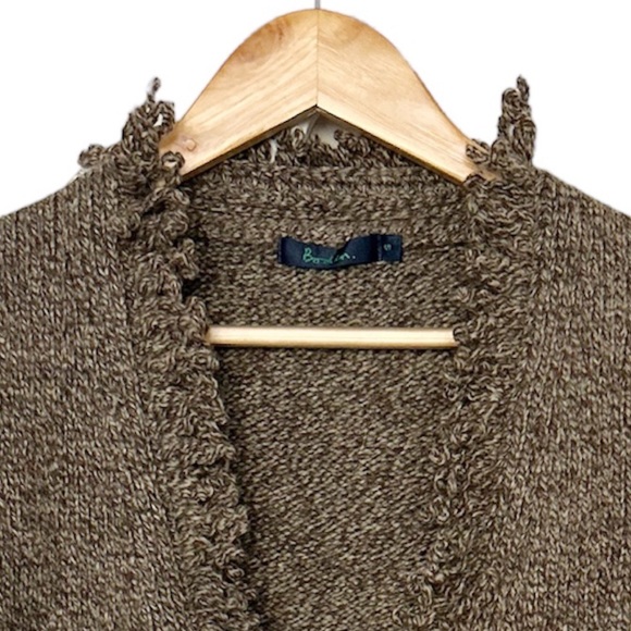 Boden Open Front Cardigan Marled Wool - Picture 2 of 10